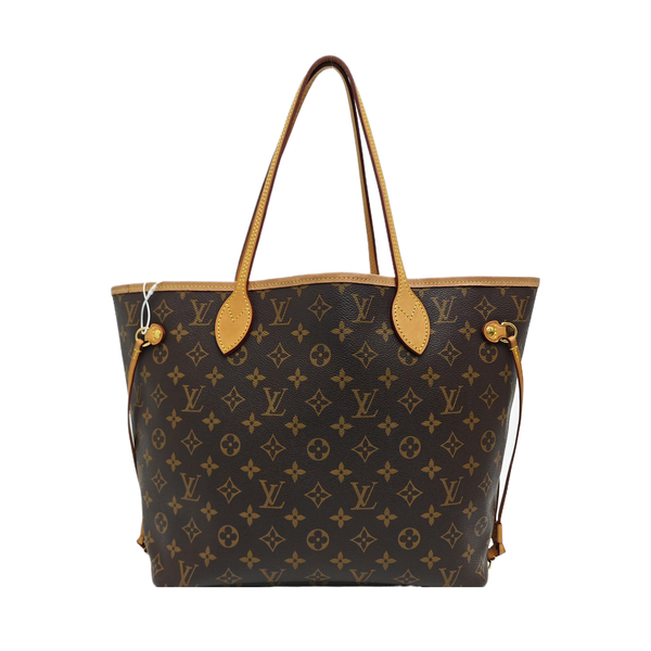 NEVERFULL MM Monogram Coated Canvas Brown
