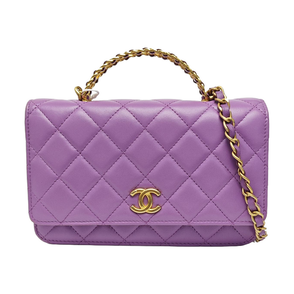 KELLY Quilted Calfskin Purple