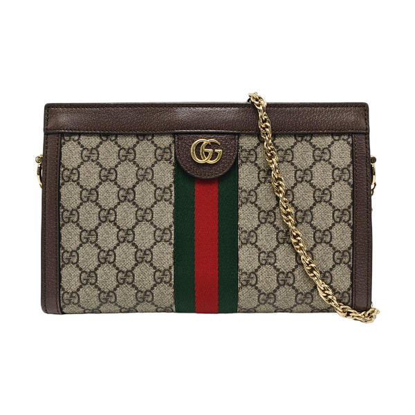 Authenticated pre-owned Ophidia Medium Monogram Coated Canvas Beige - Shoulder Bag at Looply