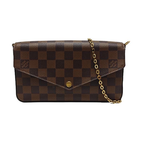 Authenticated pre-owned FÉLICIE Coated Canvas Brown - Shoulder Bag at Looply