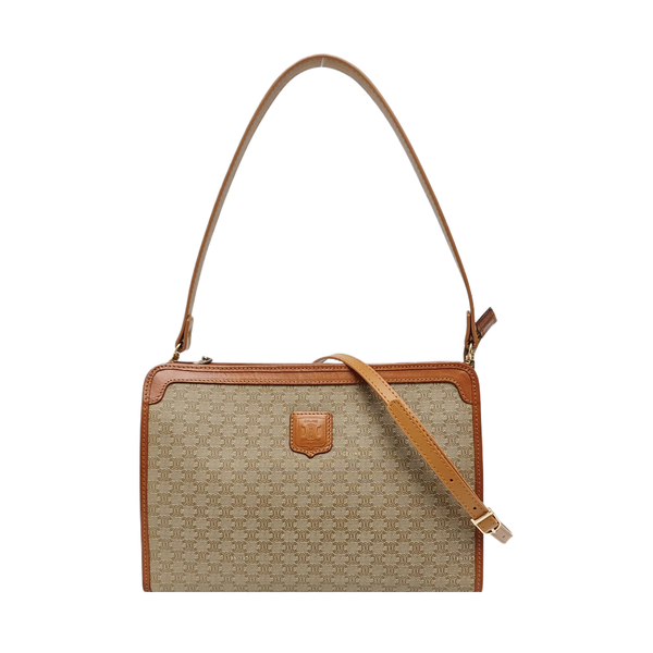 MACADAM CLUTCHES Coated Canvas Beige