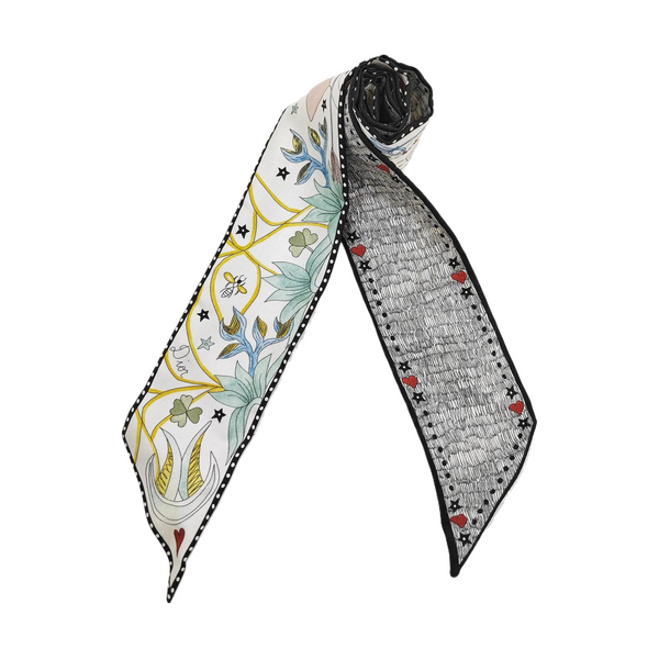 Mulberry Silk Silk Scarf White