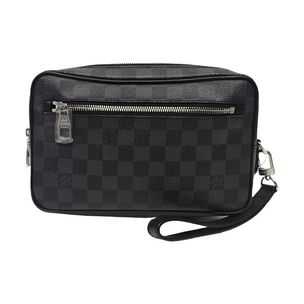 ALPHA Damier Graphite Coated Canvas Gray