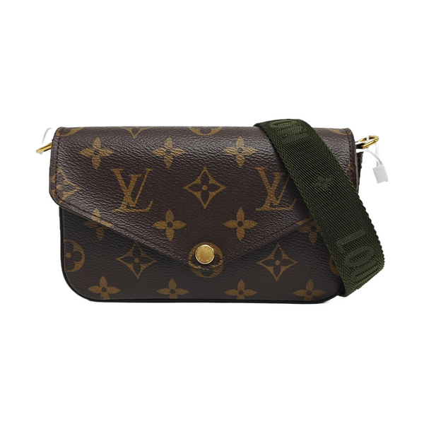 Authenticated pre-owned FÉLICIE Monogram Coated Canvas Brown - Crossbody Bag at Looply