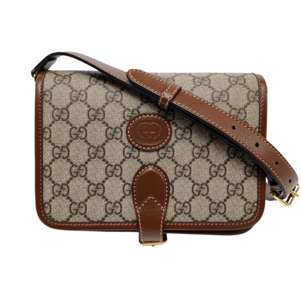 Retro Mini Monogram Coated Canvas Beige