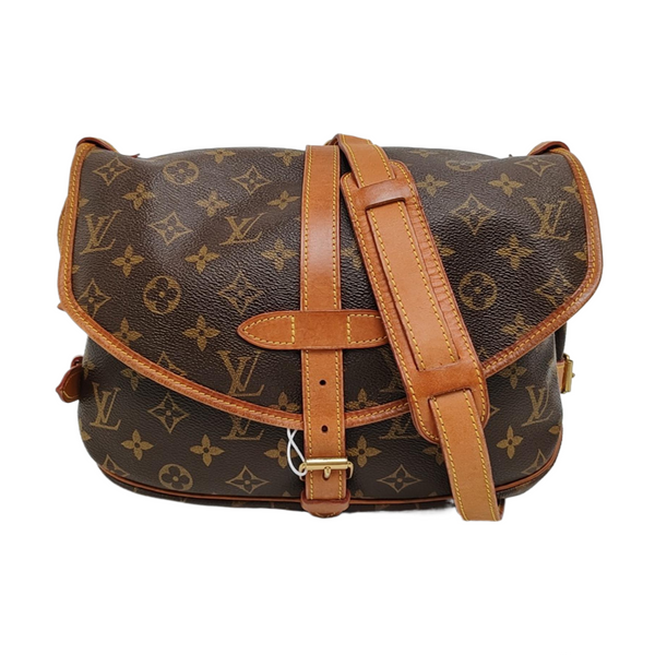 SAUMUR Monogram Coated Canvas Brown