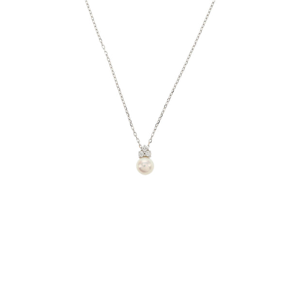 18k White Gold Silver Necklace