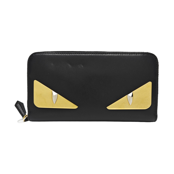 Monster Calfskin Black Wallet