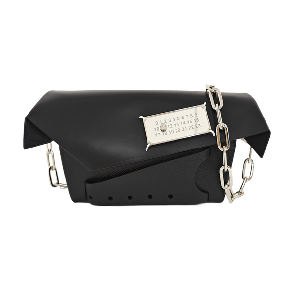 Leather Shoulder Bag Black