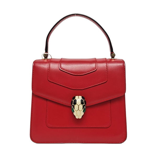 SERPENTI FOREVER Small Quilted Calfskin Red
