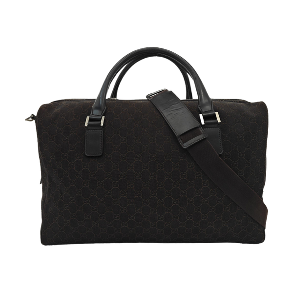 Monogram Canvas Shoulder Bag Black