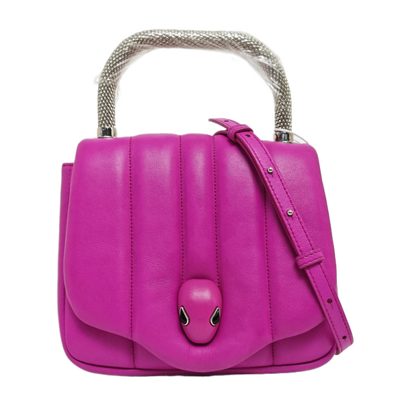 BVLGARI Quilted Lambskin Purple