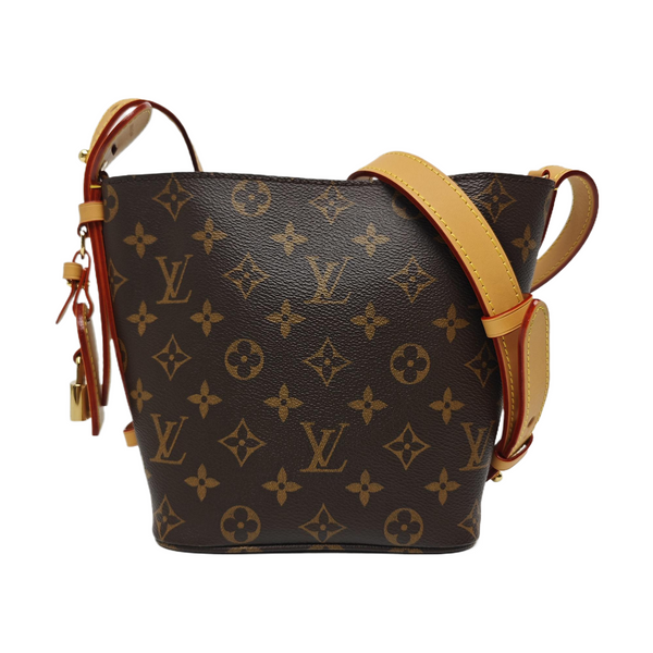 ALL IN BB Monogram Coated Canvas Brown