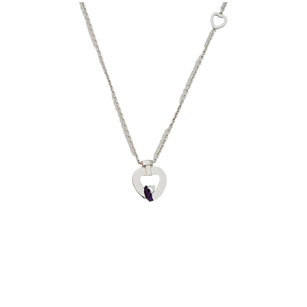 18k White Gold Silver Necklace