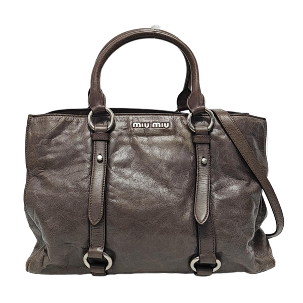 Shoulder Strap Calfskin Gray