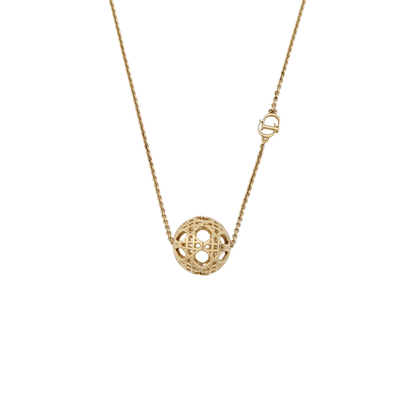 Dior Oblique Metal Gold Necklace