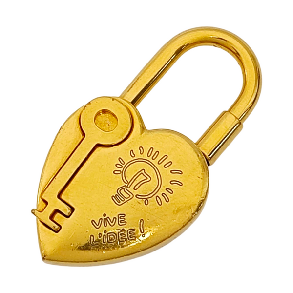 Metal Bag Charm Gold