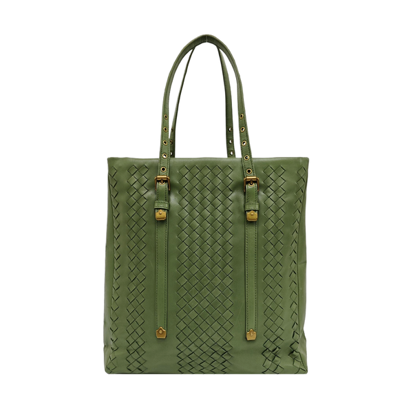 Lambskin Tote Bag Green