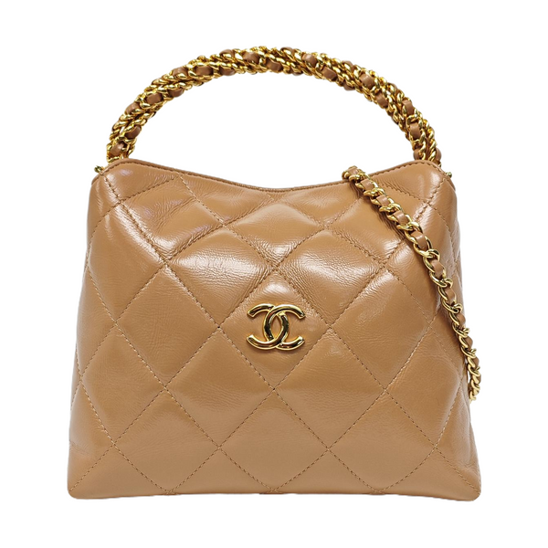 24B Quilted Calfskin Beige