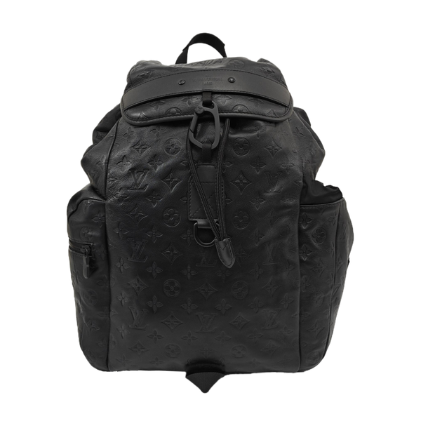 Monogram Calfskin Backpack Black