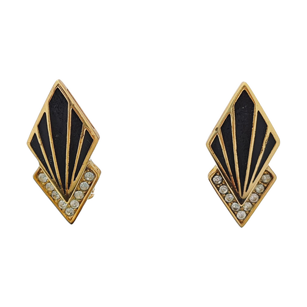Metal Gold Clip On Earrings