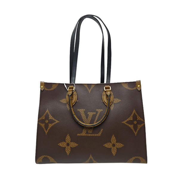 ONTHEGO MM Monogram Coated Canvas Brown