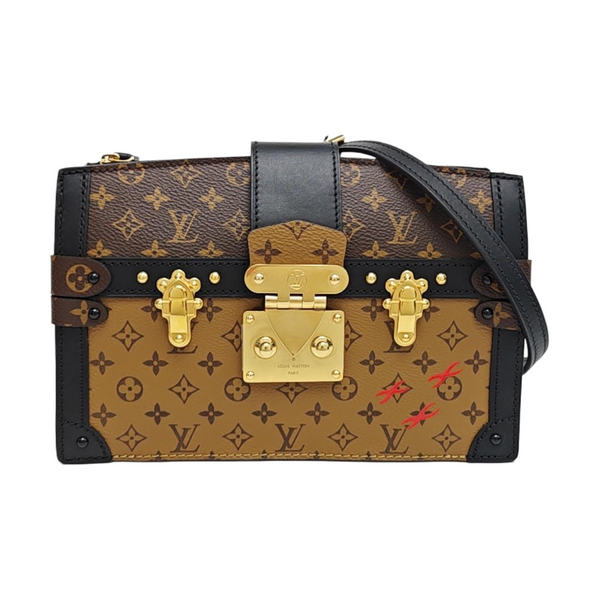 TRUNK Monogram Coated Canvas Brown