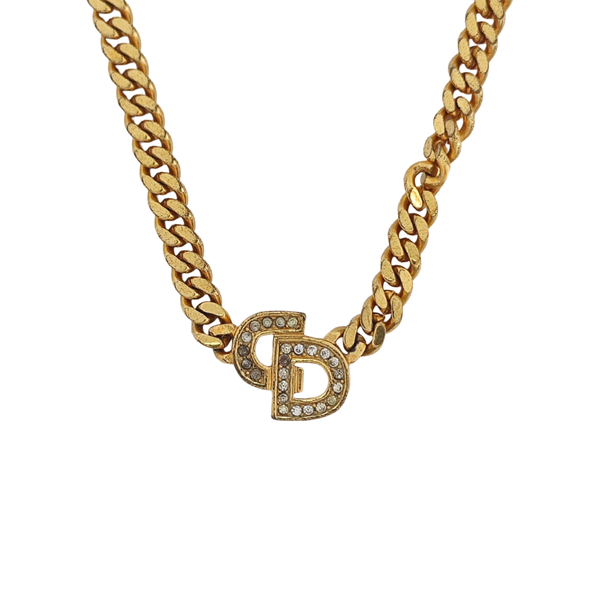 Petit CD Metal Gold Necklace