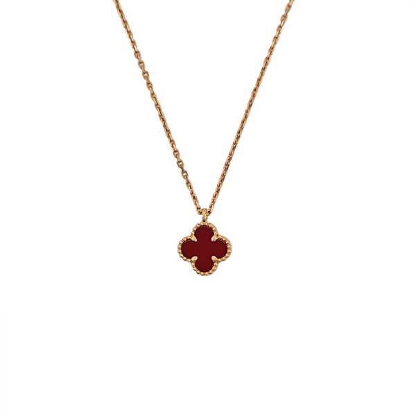 Sweet Alhambra 18k Rose Gold Necklace