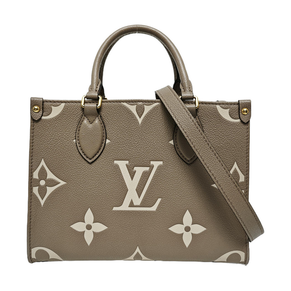 ONTHEGO PM Monogram Calfskin Gray