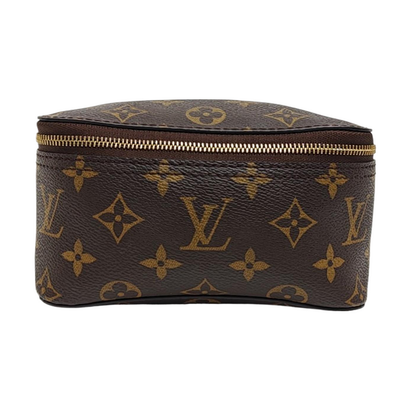 CUBE DE RANGEMENT PM Monogram Coated Canvas Brown