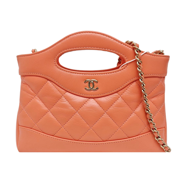 CHANEL 31 Nano Quilted Lambskin Pink