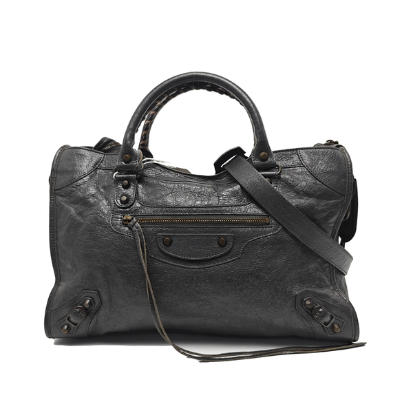 Classic City Medium Lambskin Gray