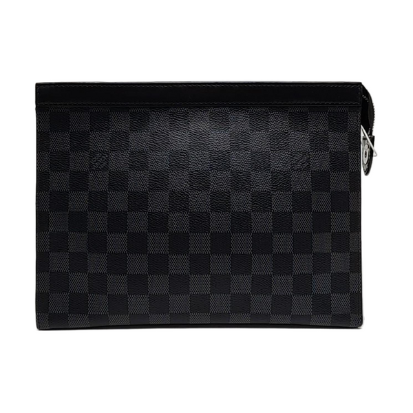 Pochette Voyag MM Damier Graphite Coated Canvas Gray