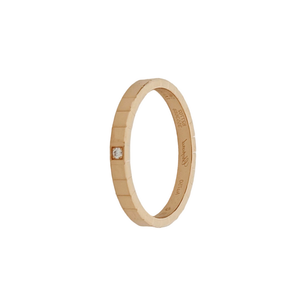 Ice Cube 18k Rose Gold Ring EU 53