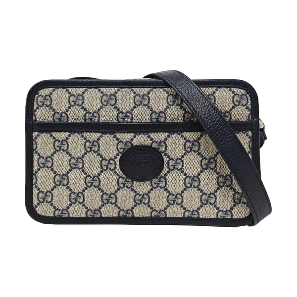 GG Supreme Mini Monogram Coated Canvas Beige