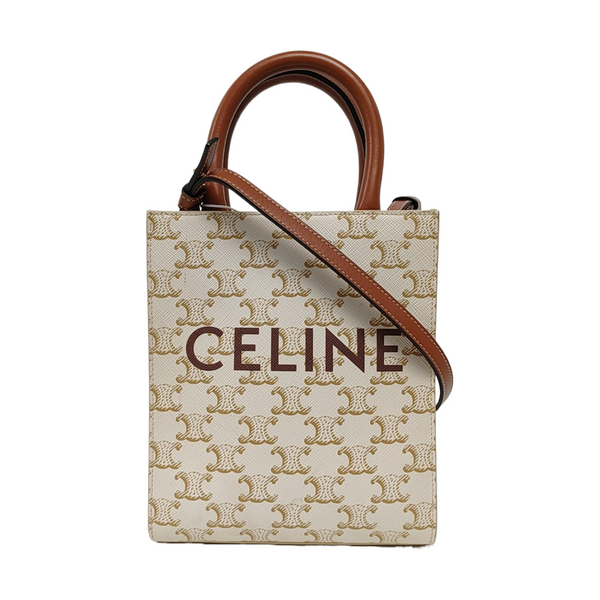 CABAS CELINE Mini Coated Canvas White