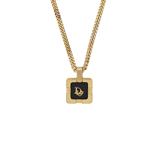 Dior Oblique Metal Gold Necklace