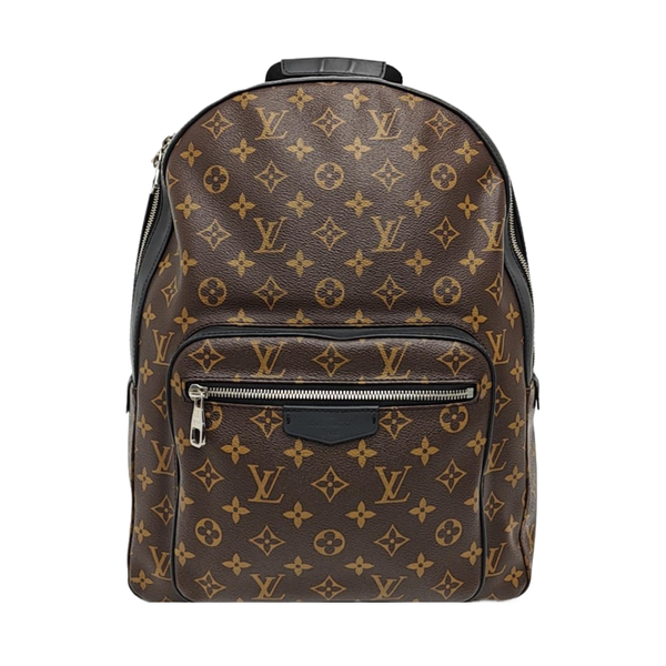 JOSH Monogram Coated Canvas Brown