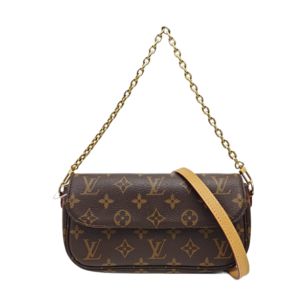 IVY Monogram Coated Canvas Brown