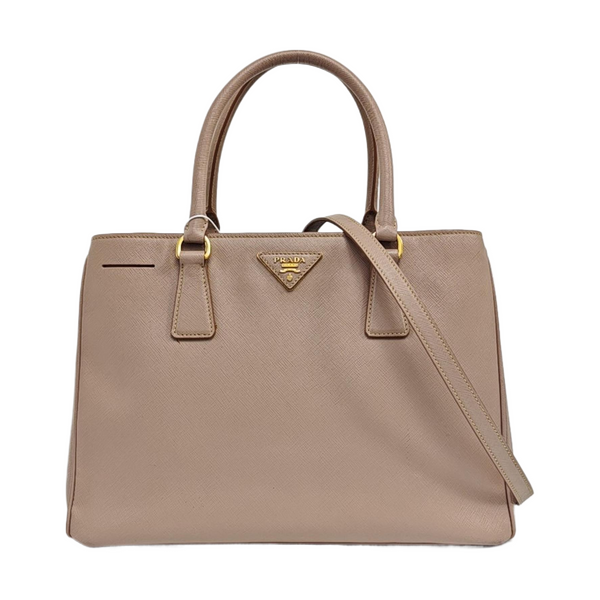 Galleria Large Saffiano Calfskin Beige