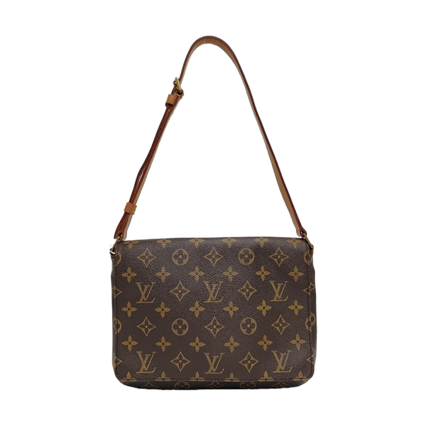 MUSETTE TANGO Lona Revestida con Monogram Marrón