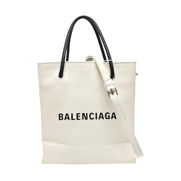 Shopping Bag Super Mini Calfskin White