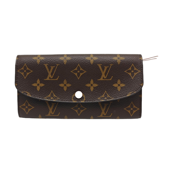 EMILIE Monogram Coated Canvas Brown Wallet