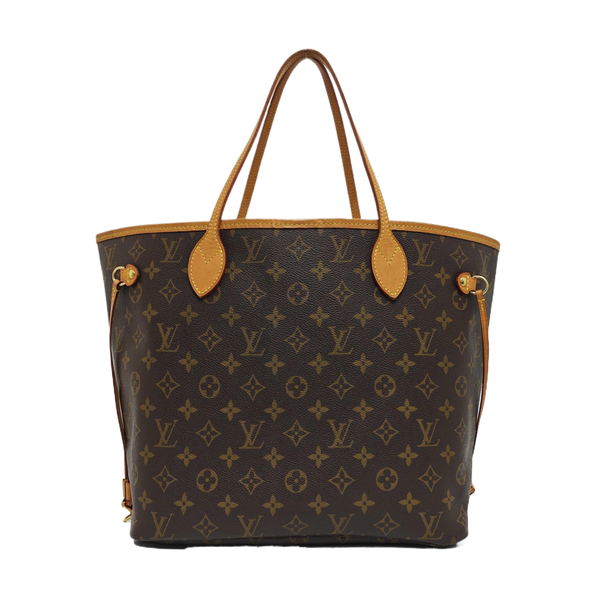 NEVERFULL MM Monogram Coated Canvas Brown