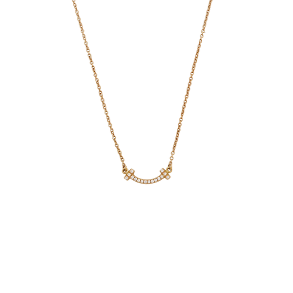 Tiffany T 18k Rose Gold Necklace