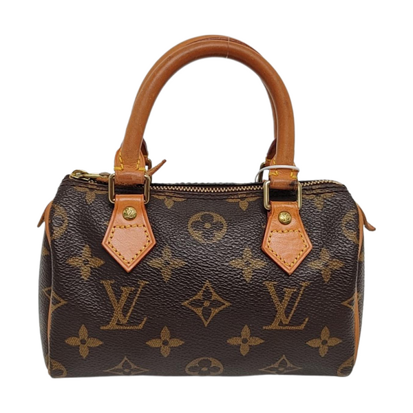 SPEEDY Nano Monogram Coated Canvas Brown