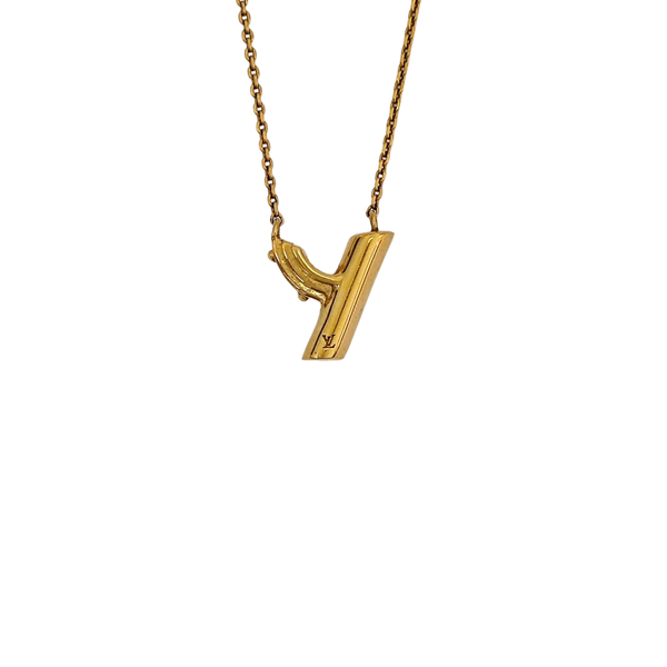 LV & ME Brass Gold Necklace