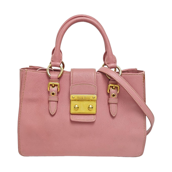 Calfskin Tote Bag Pink