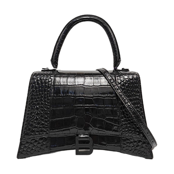 Hourglass Small Calfskin Black